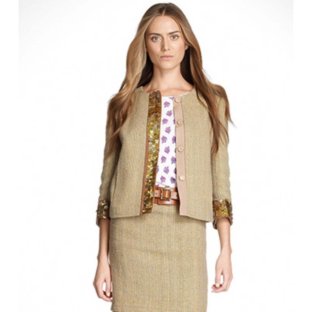 Tory Burch Gordie jacket blazer 4 AS IS